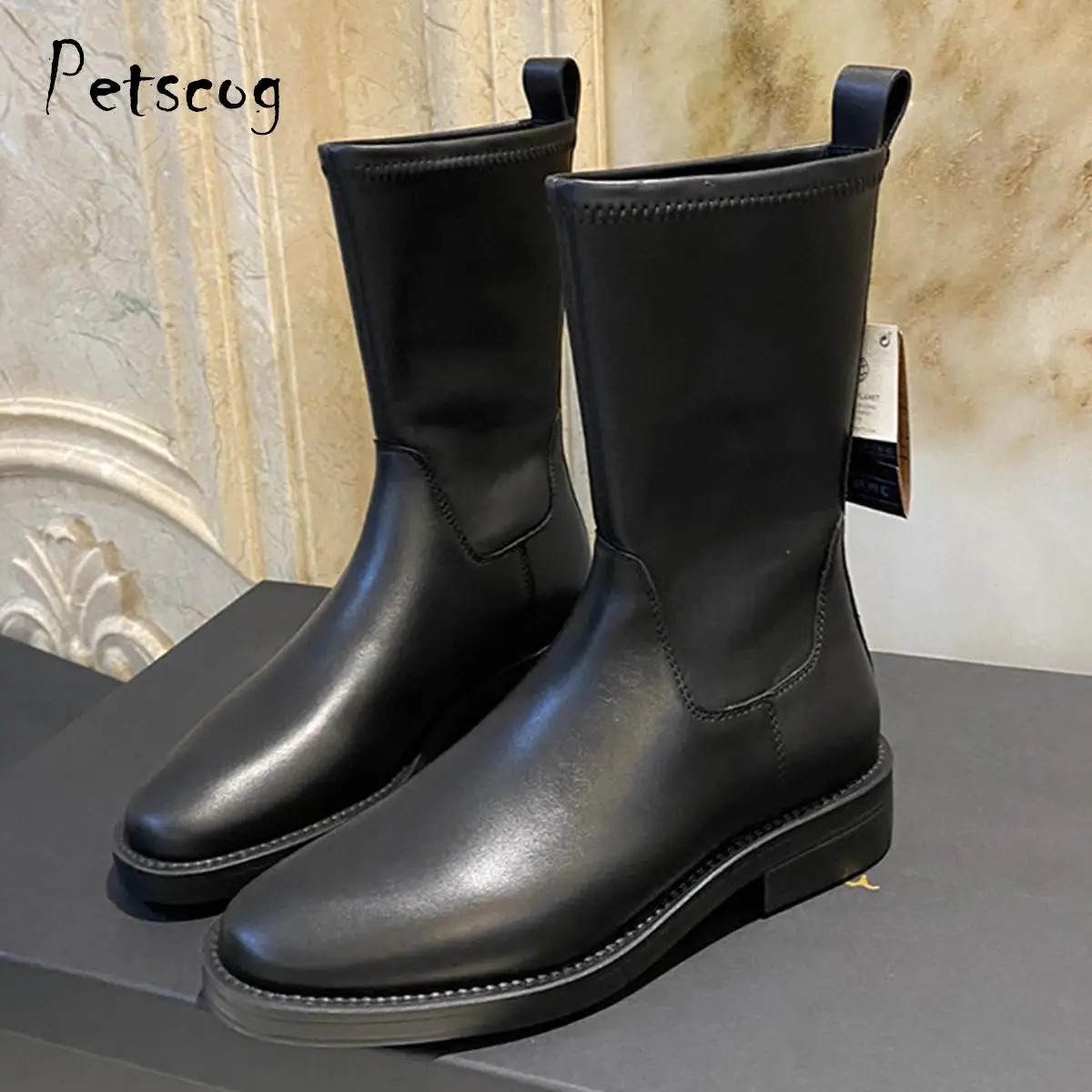 

Женские ботинки челси Petscog, Осень-зима 2022, модная женская обувь из натуральной кожи