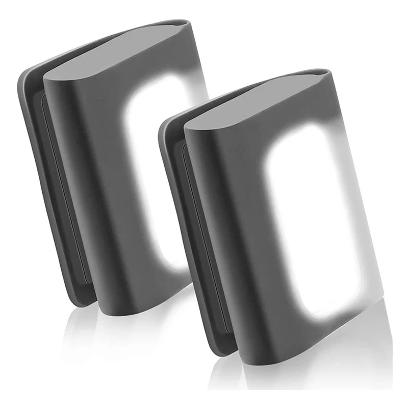 

2 шт., светодиодный фсветильник для бега, с USB-зарядкой и магнитным зажимом