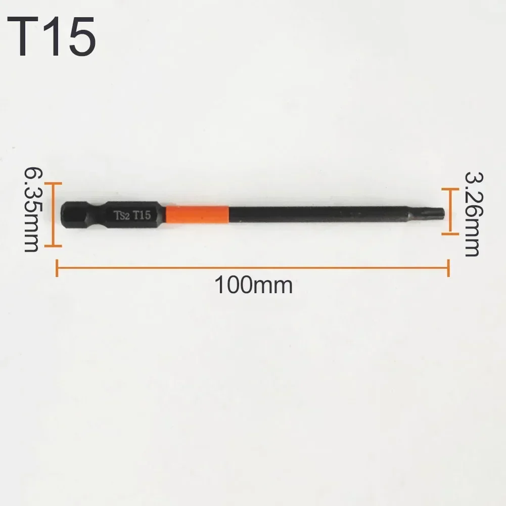 1 шт. отвертка с головкой Torx быстросменная ударная магнитная дрель T-10 T15 T20 T25 T30 T40