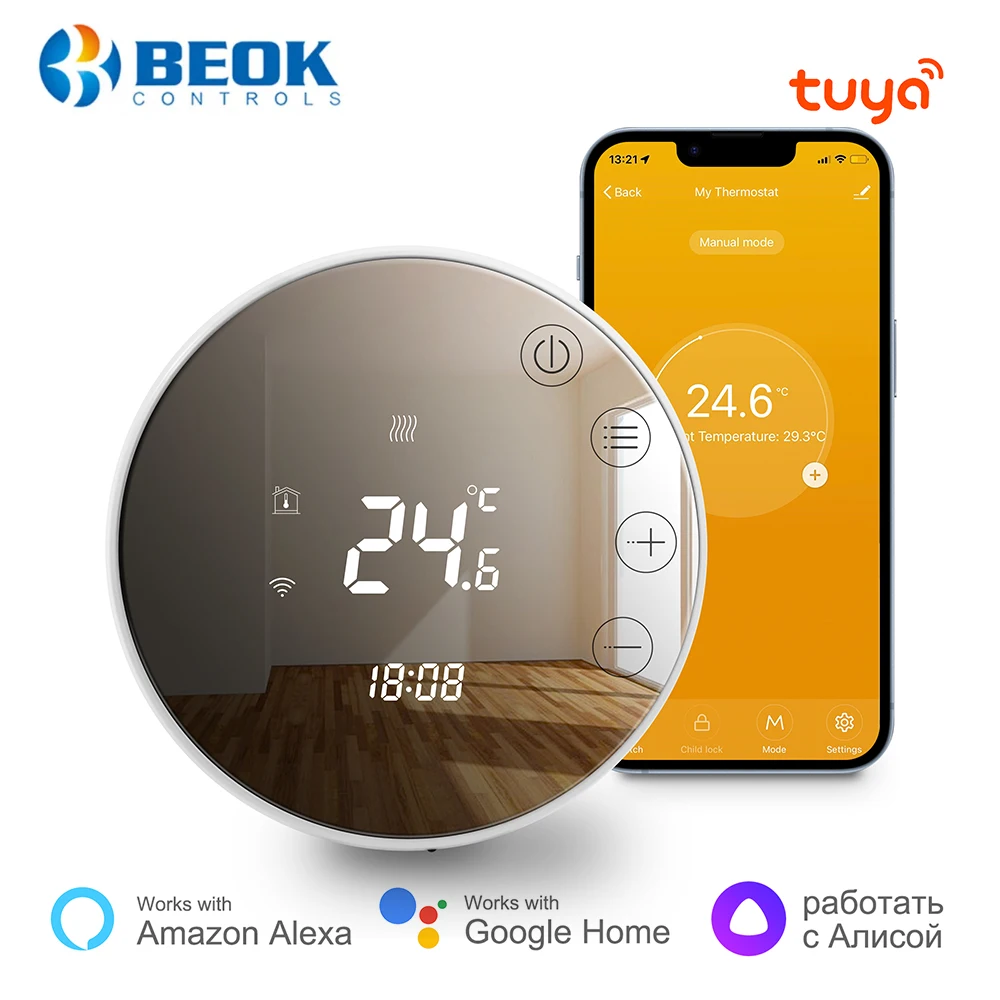 Beok Smart Home Thermostat TGR86-WPB для газового котла | AliExpress