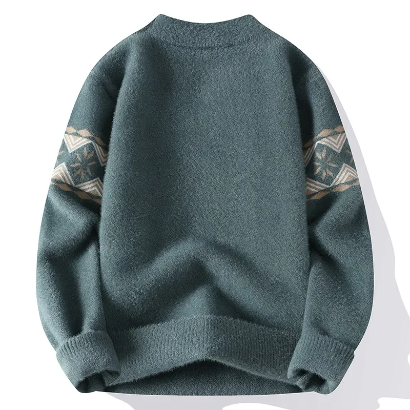Autumn/Winter New Men's Sweater Quick Selling Export Quality Knitted Top Casual Scene Letter Jacquard For Youth Student