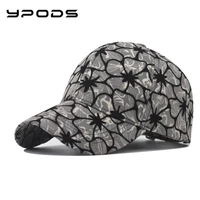 lace flower 2022 fashion graffiti printing baseball cap outdoor cotton shade hat men women summer caps adjustable leisure hats