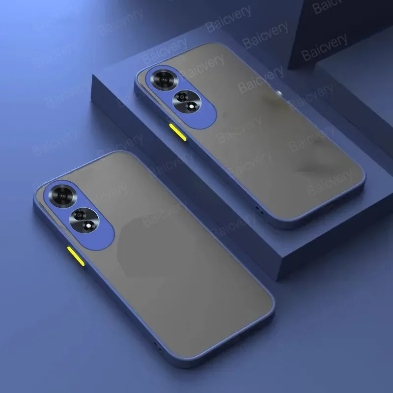 Модный чехол для OPPO A60 4G CPH2631 простой цветной матовый защитный из ТПУ с защитой от