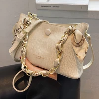popular bag womens bag 2022 new summer fashion luxury high quality casual simple chain messenger bag all match bucket bag