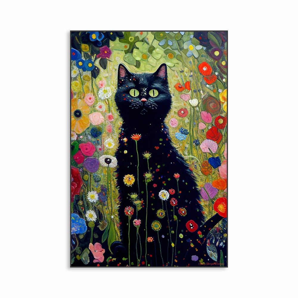 

Классический постер Густава Климта "Садовый Кот"