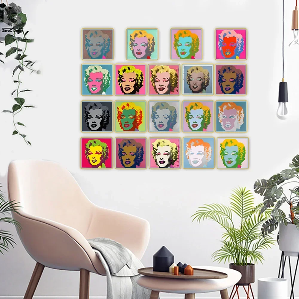 Andy Warhol " Marilyn Monroe Pop Art Canvas Oil Painting Artwork Poster Decorative Print Picture Wall Decor Home Decoration