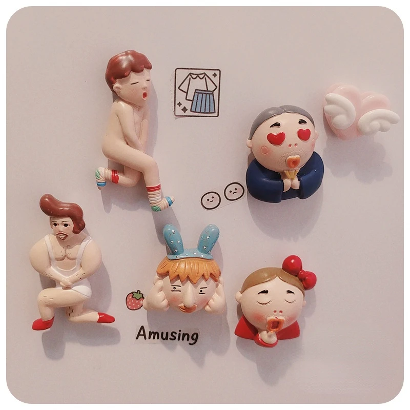 

Creative Funny Character Fridge Magnet Message Home Decoration Cartoon Magnet Fridge