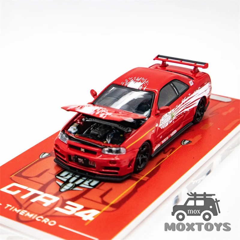Литая под давлением модель автомобиля Time Micro 1:64 GTR34 Fast &amp Furious Limited 2000