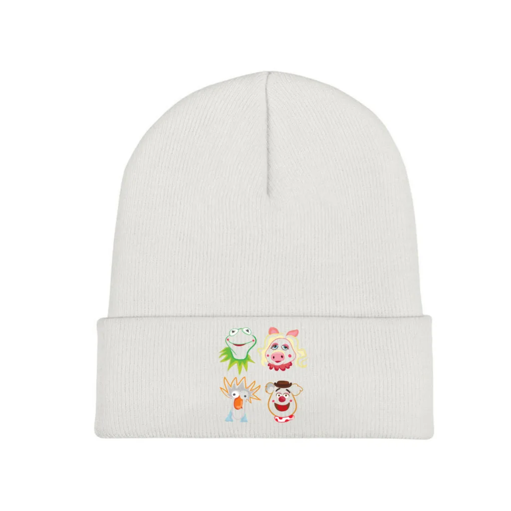 

Knit Hat Disney Muppet Show Winter Warm Beanie Caps Drawing Art Men Women Fashion Casual Bonnet