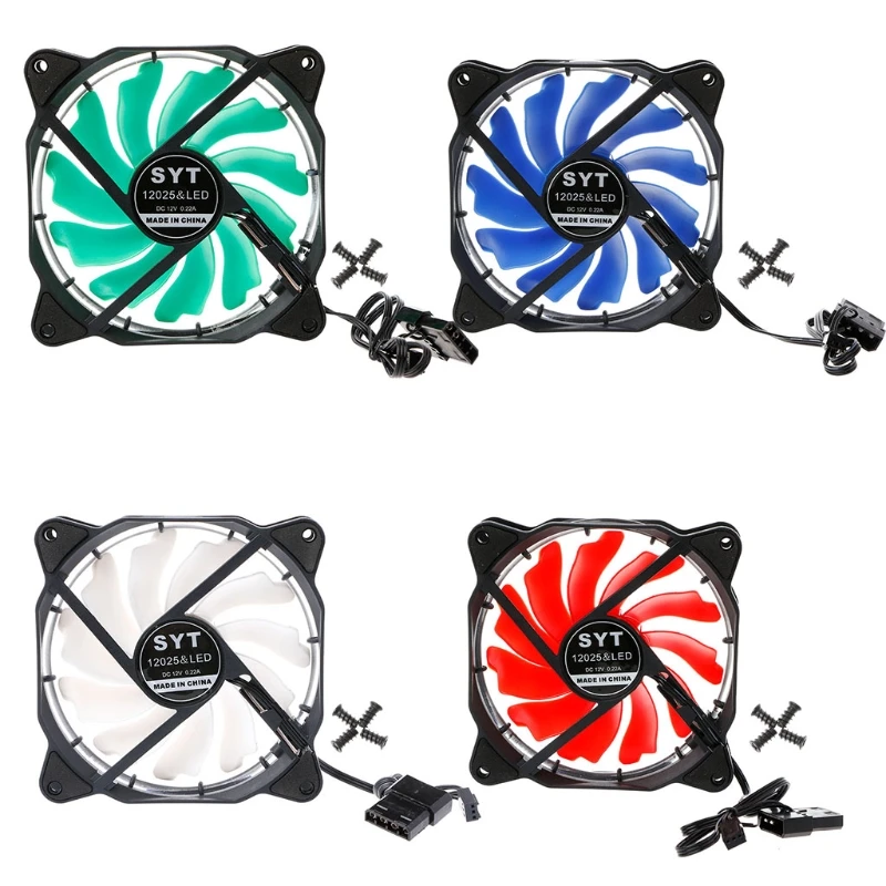 

Computer for CASE 120mm LED Red Blue Green CPU Cooling Fan 1 P9JB