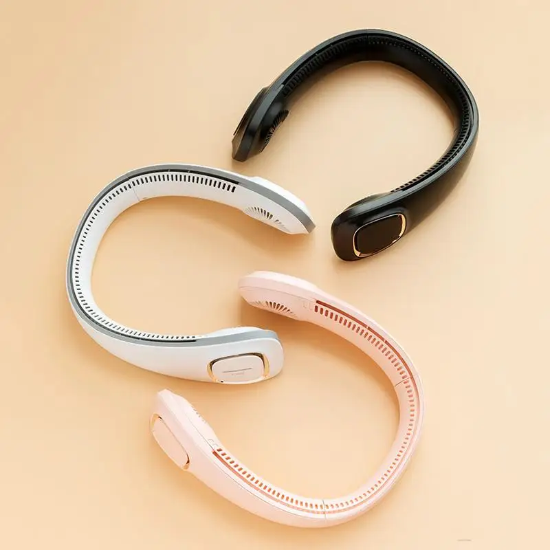 

2022 New Lazy Hanging Neck Fan USB Student Outdoor Sports USB Charging Mini Portable Leafless Fan