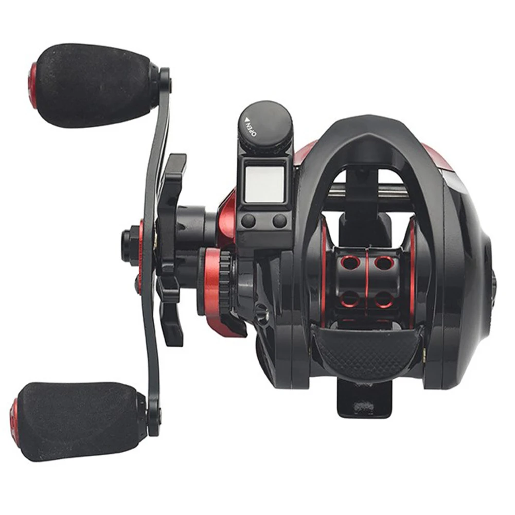 

High Quality Fishing Reel Baitcasting Wheel Luminous Display Non-slip Metal Crank Handle About 240g Long Battery Life