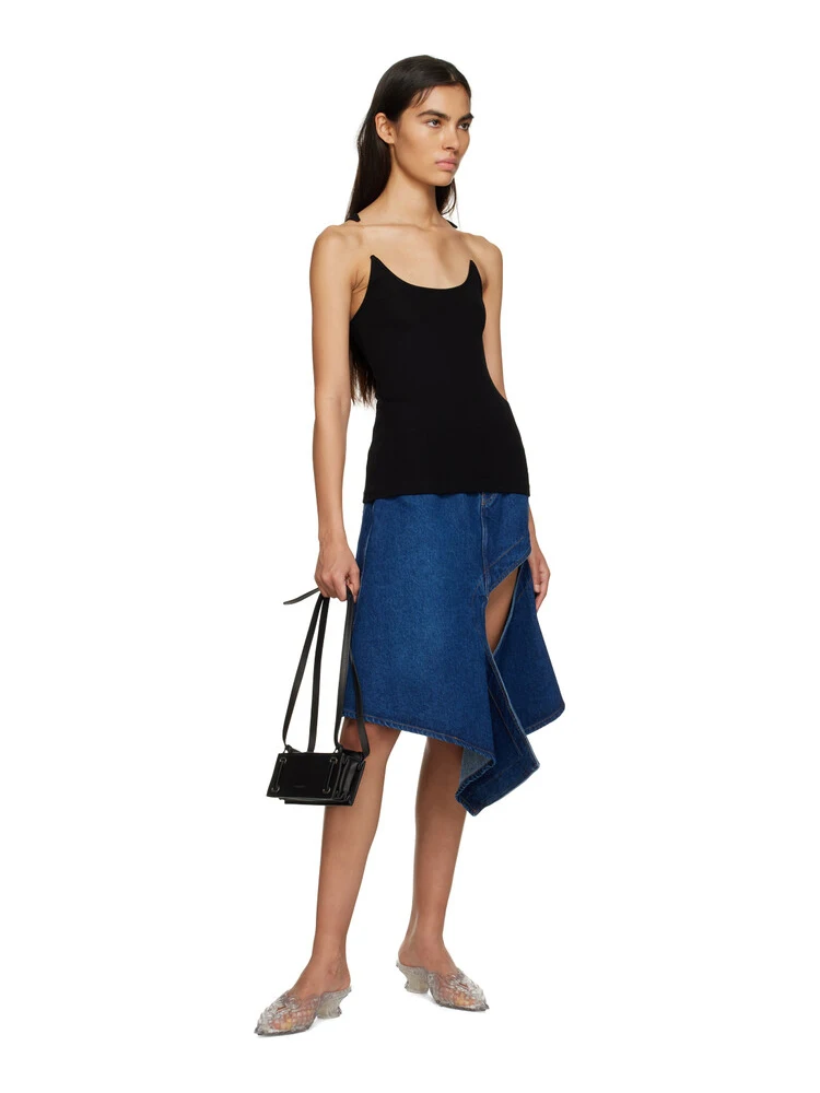 RORORIRI невидимый черный Camisole Женская рабочая Повседневная однотонная тянущаяся