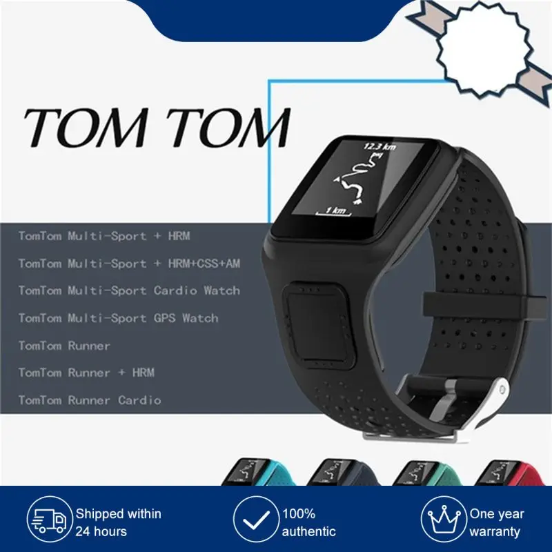 

Soft Silicone Watchband for 1 Series Smart Watch Sport Band Accessories for Multi-sport Runner GPS Watch Strap