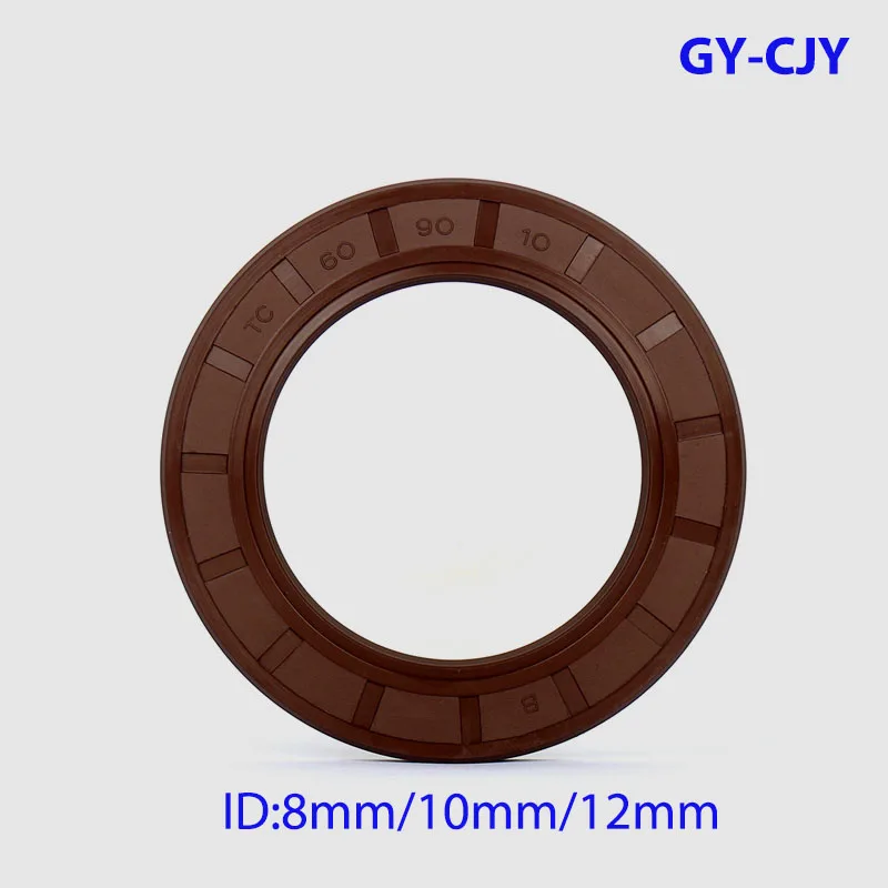 

Inner Dia:8mm/10mm/12mm TC/TG4 FKM Framework Oil Seal Rings Outer Dia: 14mm-35mm Thickness 4mm-10mm Fluoro Rubber Gasket Rings