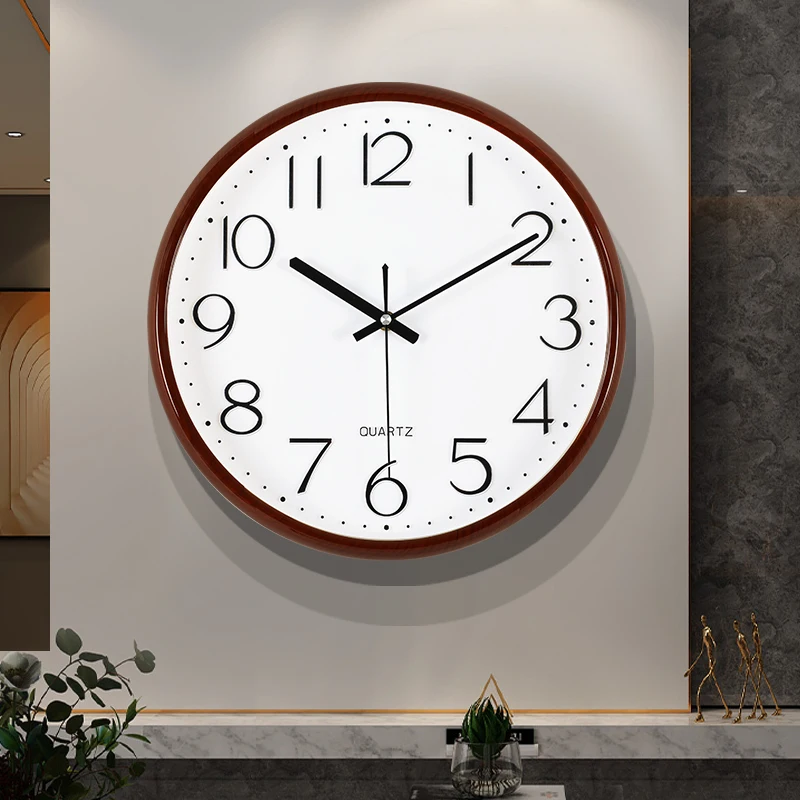

14 Inch Modern Clock Wall Small Retro Round Bedroom Wall Clock Living Room Classic Reloj De Pared Grande Wall Clock Decor