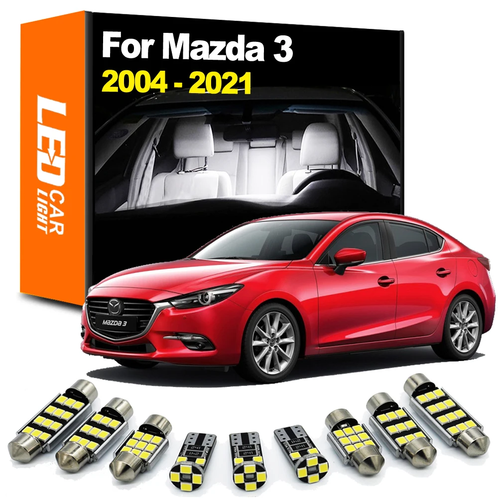 

Zoomsee Interior LED For Mazda 3 BK BL BM BN Sedan Hatchback 2004-2016 2017 2018 2019 2020 2021 Canbus Car Bulb Dome Light Kit