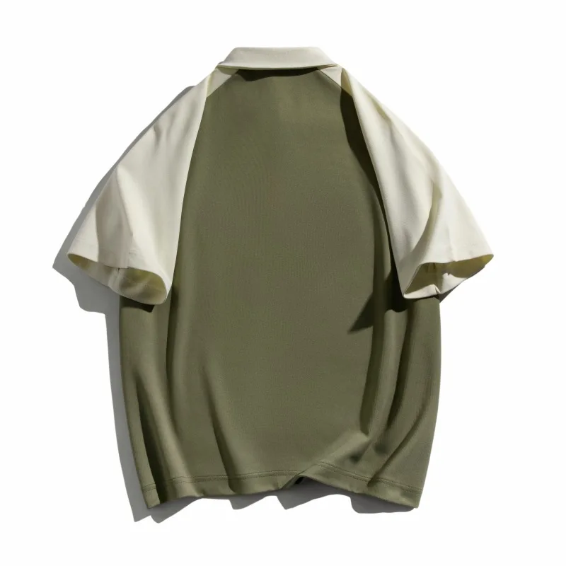 Men's Women's Golf Malbon Wear Polo Men Summer Short Sleeve Tee Classic Contrast Color Buttons Fashion Business Casual T-Shirt