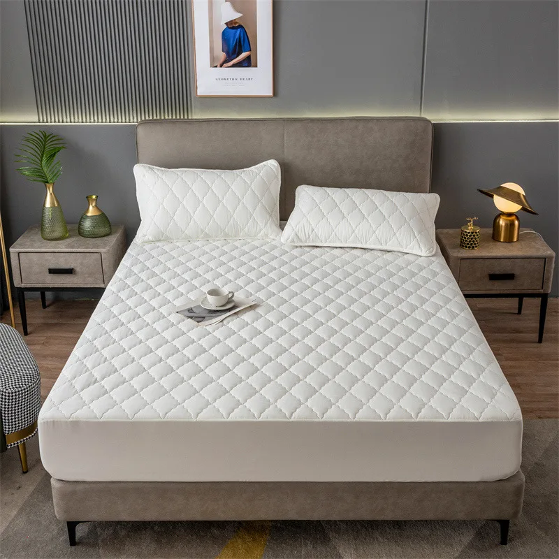 

More Color Quilted Embossed Waterproof Mattress Protector Fitted Sheet Style Cover for Mattress Thick Not Including Pillowcase