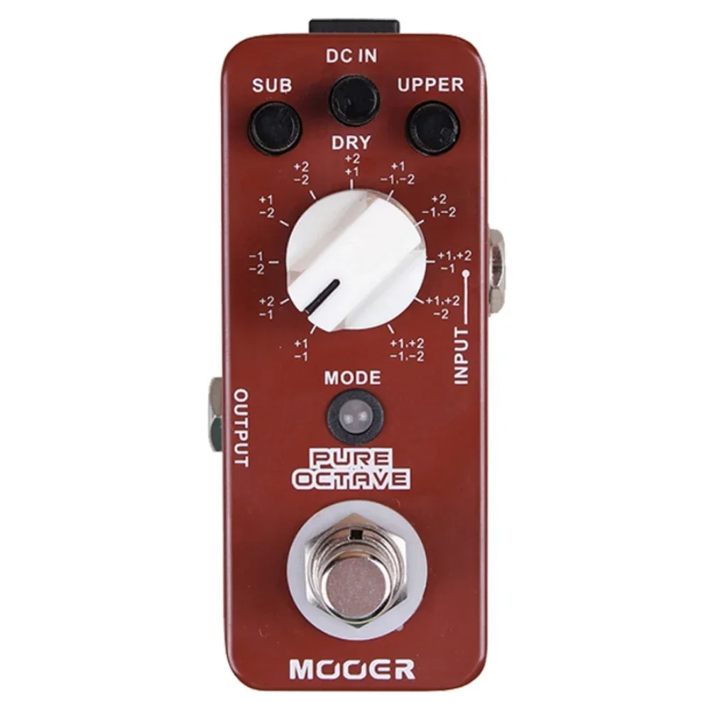 Mooer MOC1 Pure Octave 11 октавные режимы True Bypass цельнометаллический корпус аксессуары для