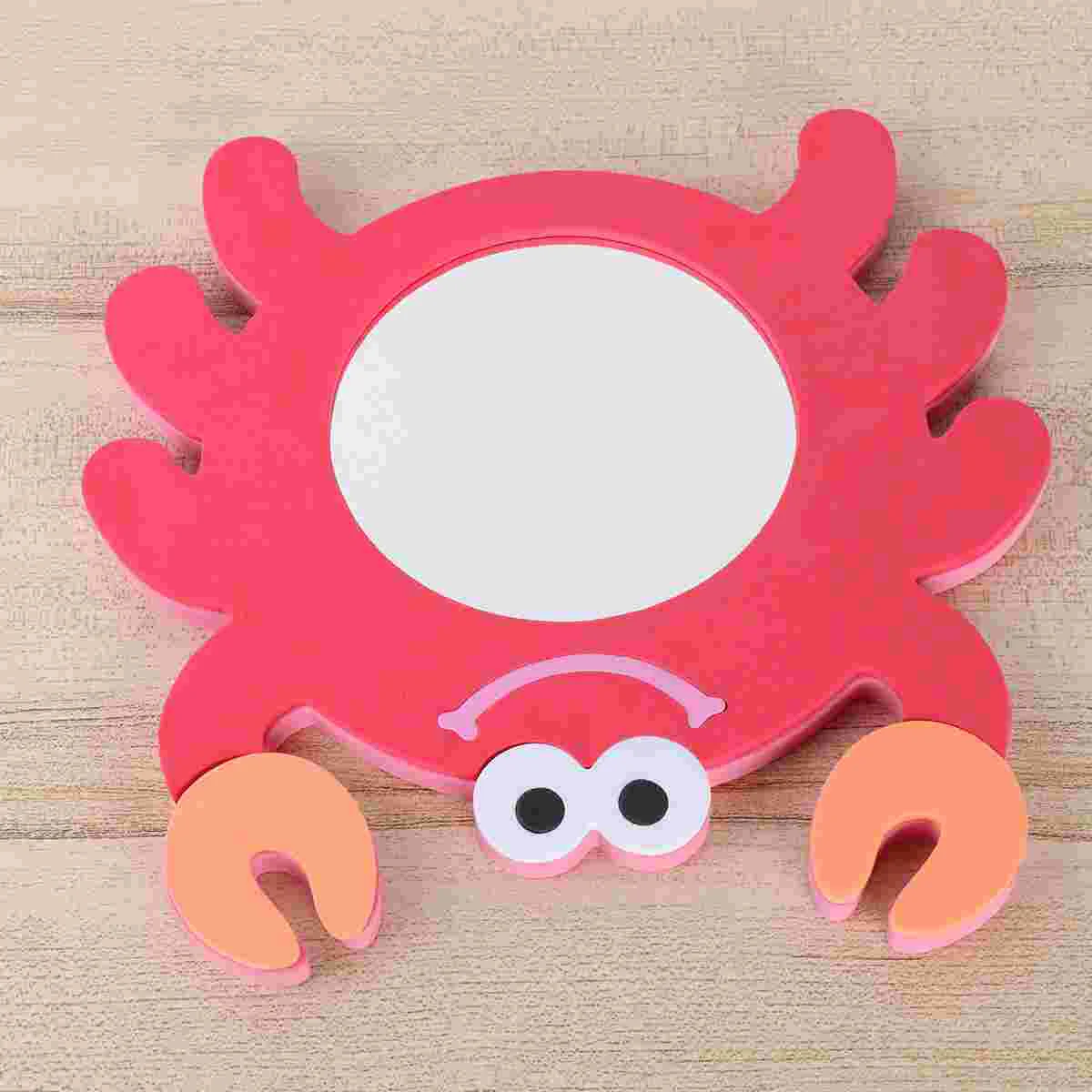 

1Pc Kid Bath Toy EVA Cartoon Mirror Bathing Plaything Creative Red Crab Design Water Toy Educational Toys