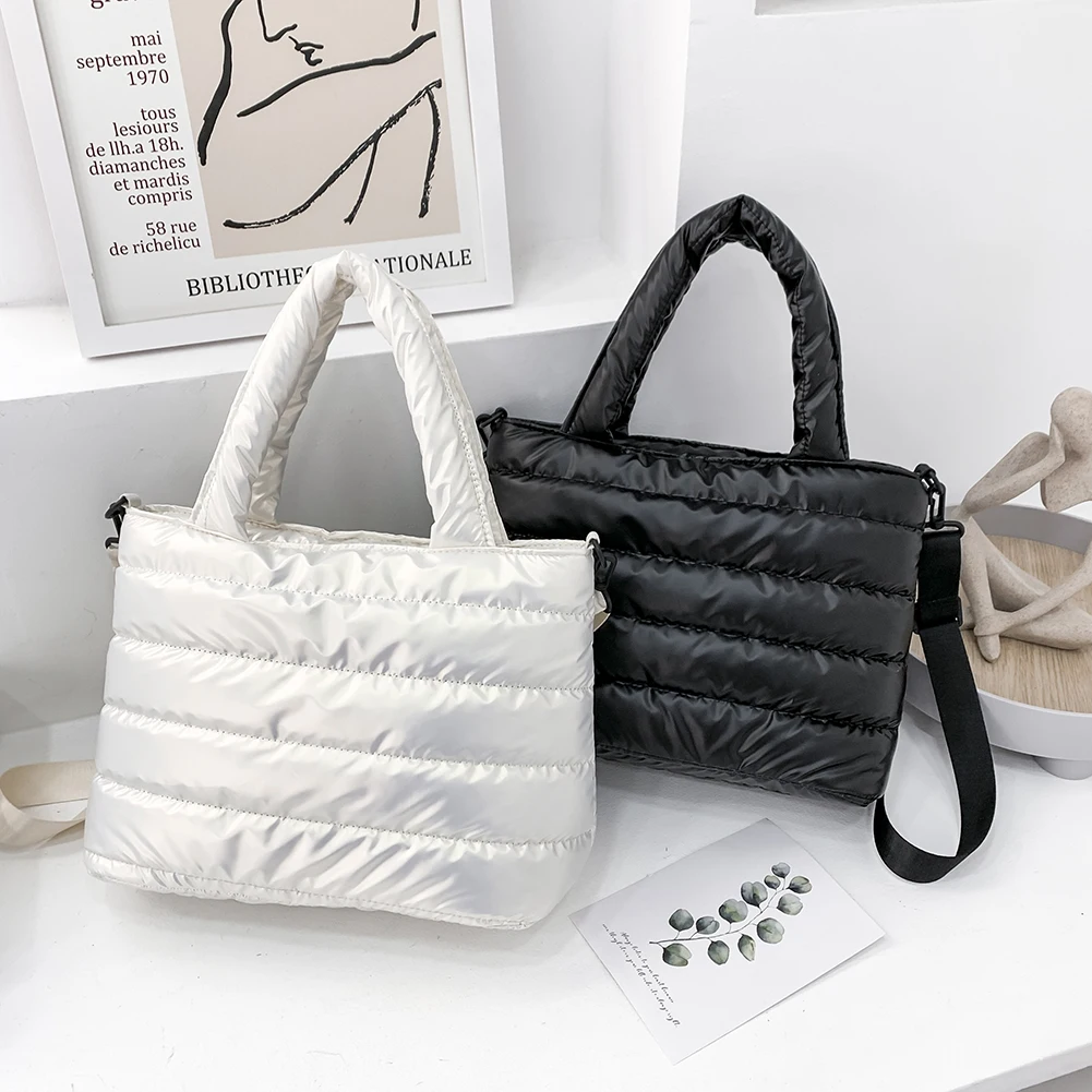 

Exquisite Women Nylon Embroidery Thread Handbag Female Casual Large Capacity Messenger Shoulder Bag for Women