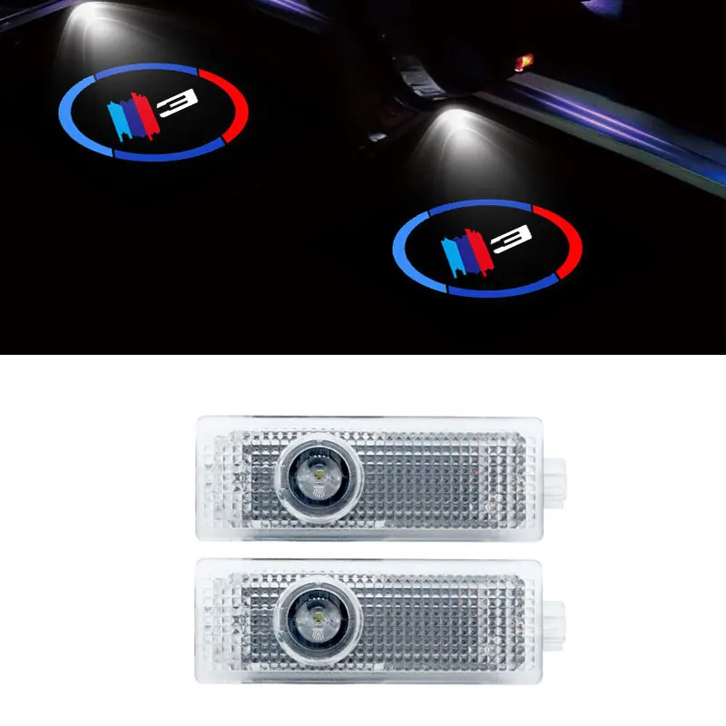 

2x Car HD LED Laser Projector Lamp For BMW E46 E90 F30 G20 3Series Logo Auto Door Welcome Warning Ghost Light Auto Accessories