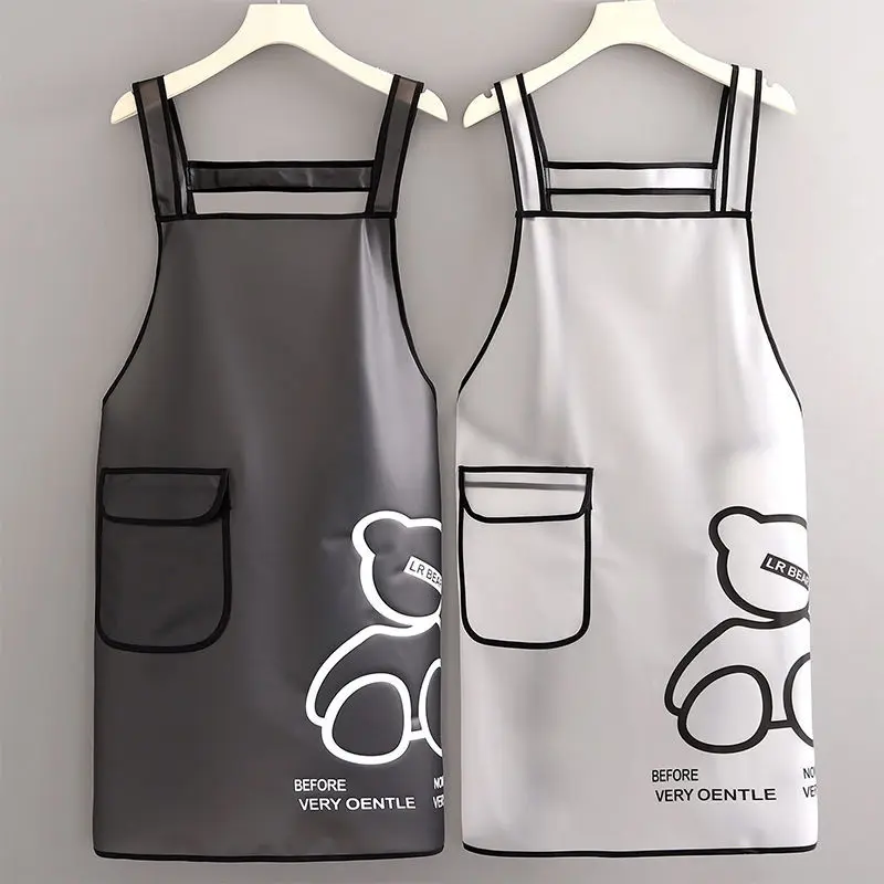 picnic apron cooking vest coverall transparent waterproof apron wash Free Cooking Apron waist aquatic swimming pool overalls
