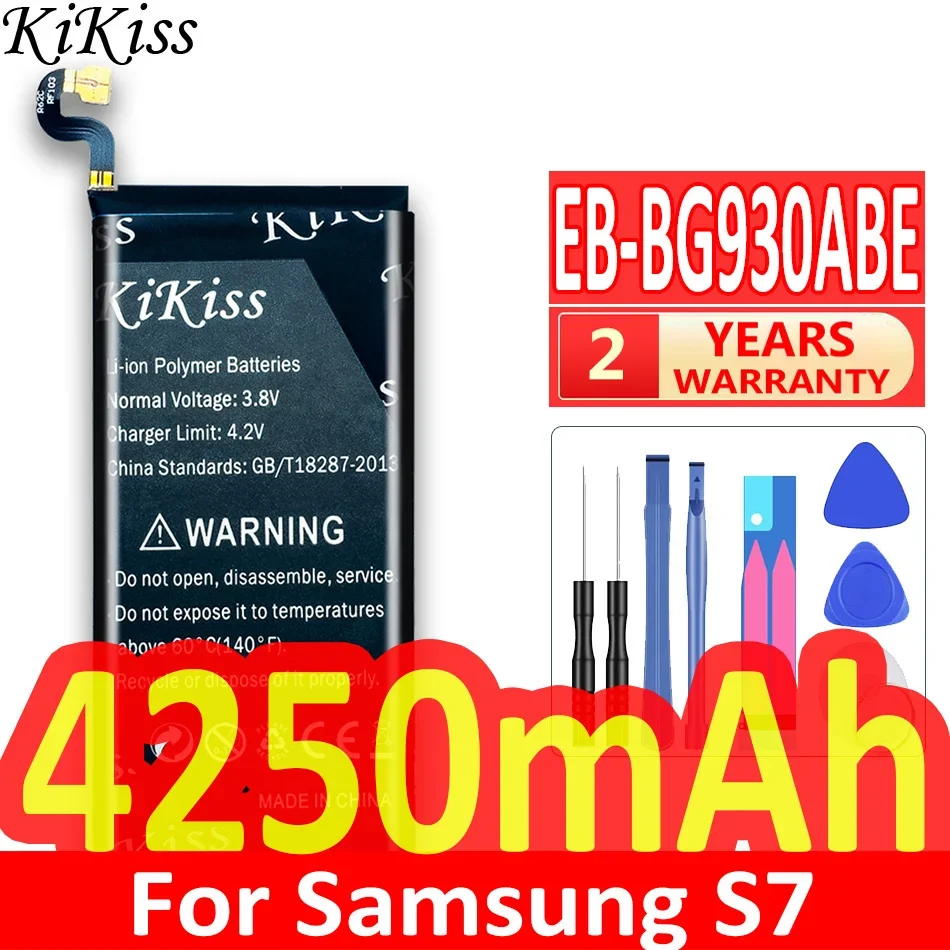 Для Samsung GALAXY S7 G930 G930F SM-G9300 EB-BG930ABE 4250 мАч аккумулятор мобильного телефона