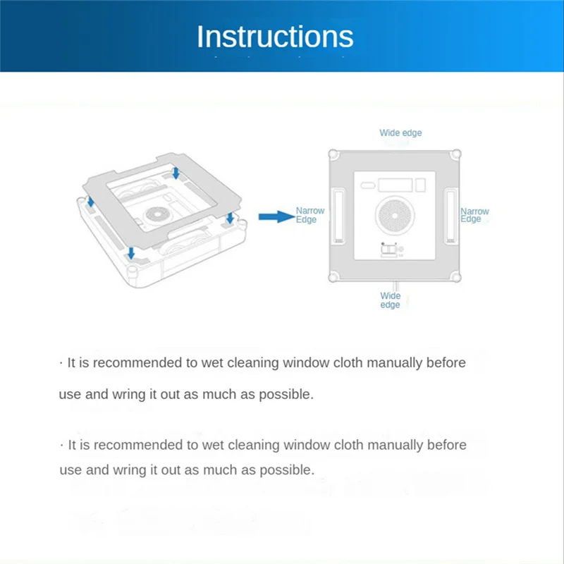10Pcs for Ecovacs WINBOT W1/W1 Pro Window Vacuum Cleaner Mop Cloth Replacement Spare Parts Washable Pads Accessories