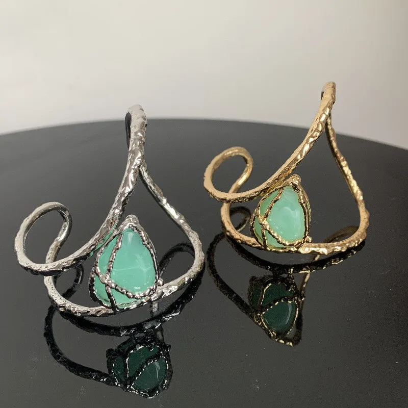 Новинка винтажный браслет золотого цвета с геометрическим рисунком