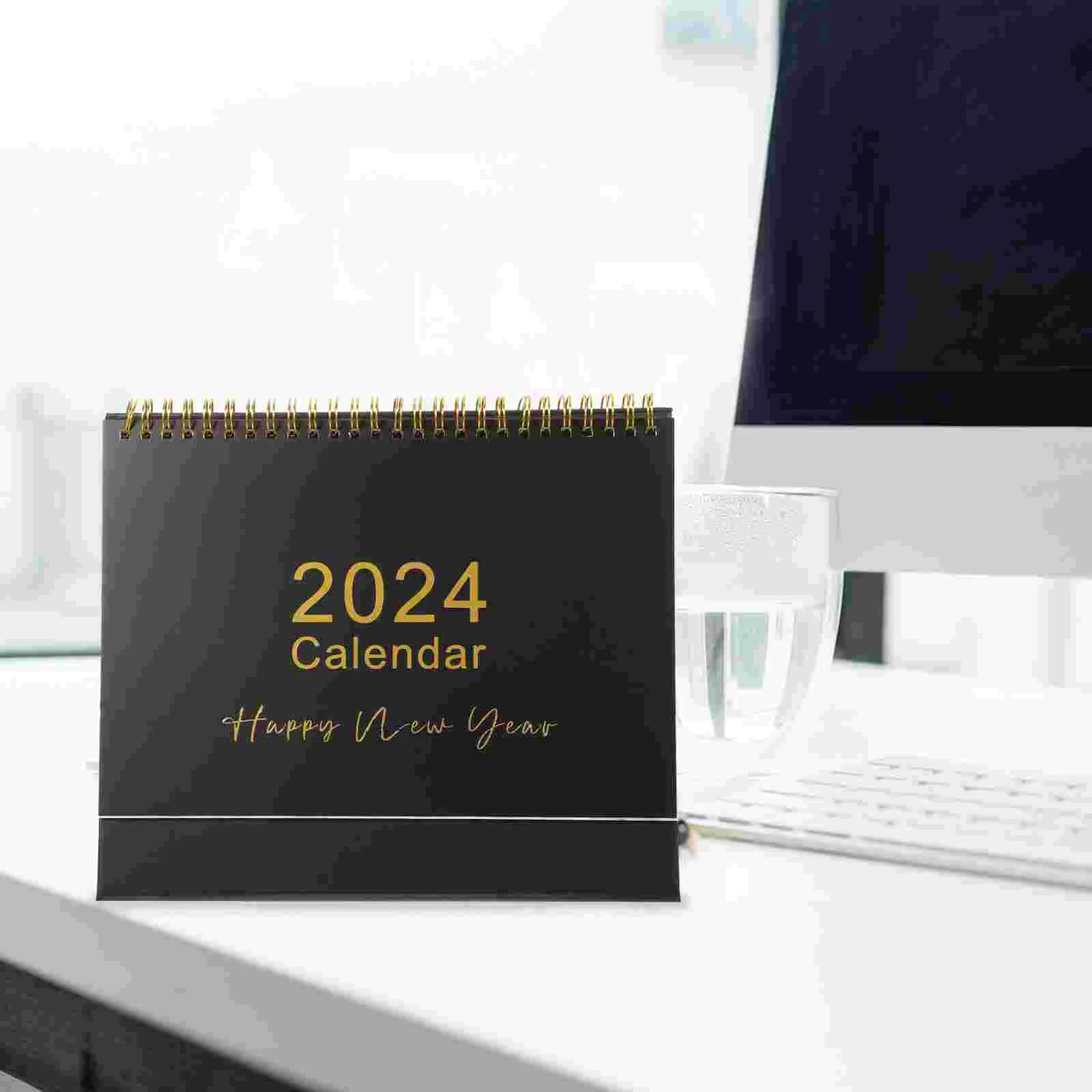 

2024 Desk Calendar Office Desktop Small Calender Standing Flip Countdown Adviento Maquillaje Decorate