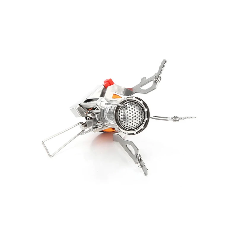 VILEAD Mini Small Camping Supplies Folding Strong Fire Gas Stove Outdoor Tourist Fire Burner Picnic Barbecue Portable Equipment