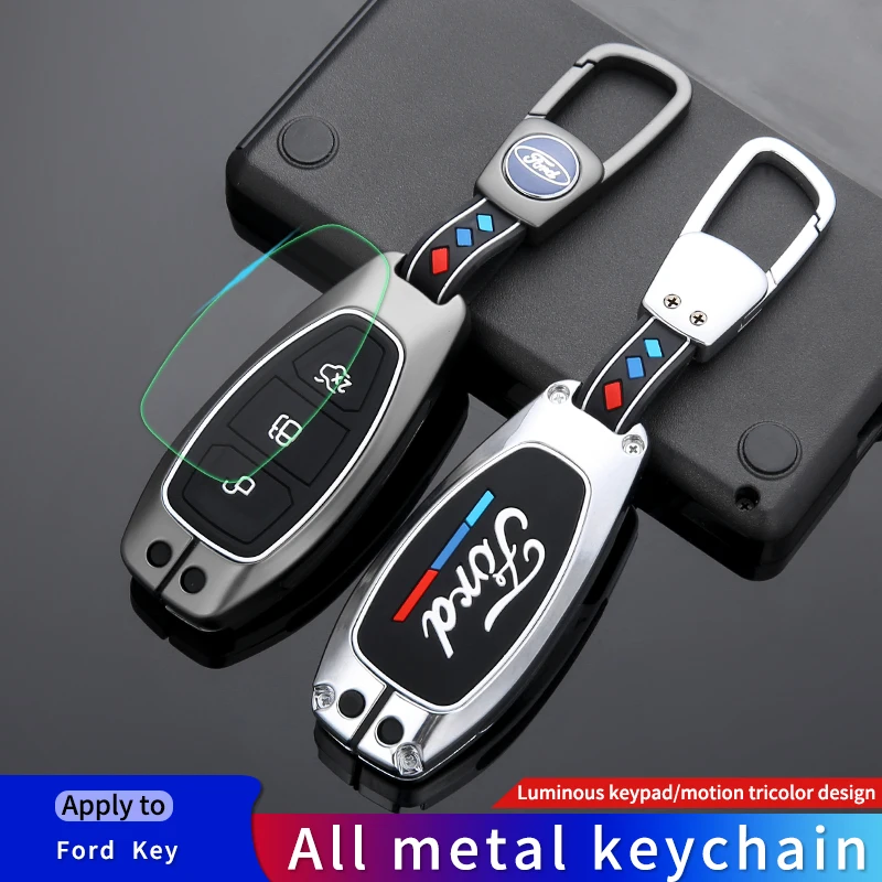 

Car Key Case Cover For Ford Fiesta Focus Mondeo Ecosport Kuga Fob Remote Key Case Protector Accessories Holder Shell Keychain