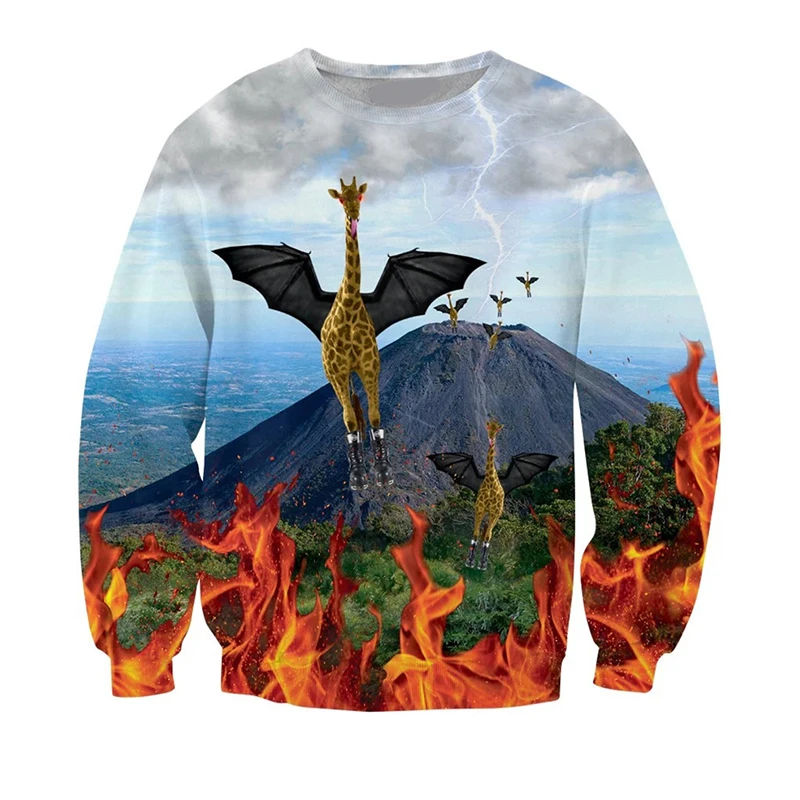 Забавный свитшот со звездным небом и котом для мужской одежды потрясающие