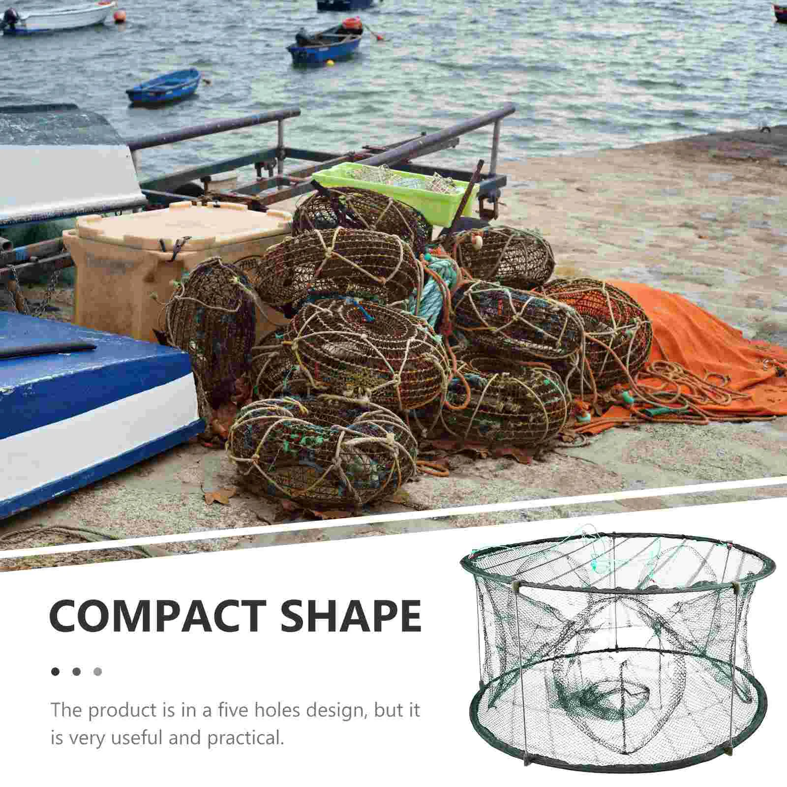 Fish Cage Outdoor Accessory Supply Folding Shrimp Net Fishing Accessories Convenient Crawfish Portable enlarge