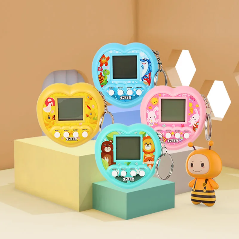

Новые Электронные Домашние животные в форме сердца, Tamagotchi 90S, ностальгические 168 домашних животных в одном, виртуальные цифровые Домашние животные, Пиксельная фотография