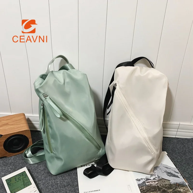 

CEAVNI 2023 New Nylon Casual Crossbody Backpack Sports Outdoor Travel Shoulder Bag Large Capacity Bag Men and Women Universal