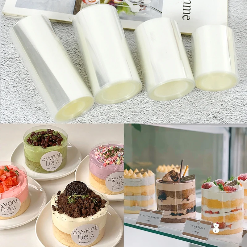 

1Roll Kitchen Bakeware Acetate Film For Cake Decor Transparent Cake Surround Film Mousse Cake Sheets Surrounding Edge DIY Baking