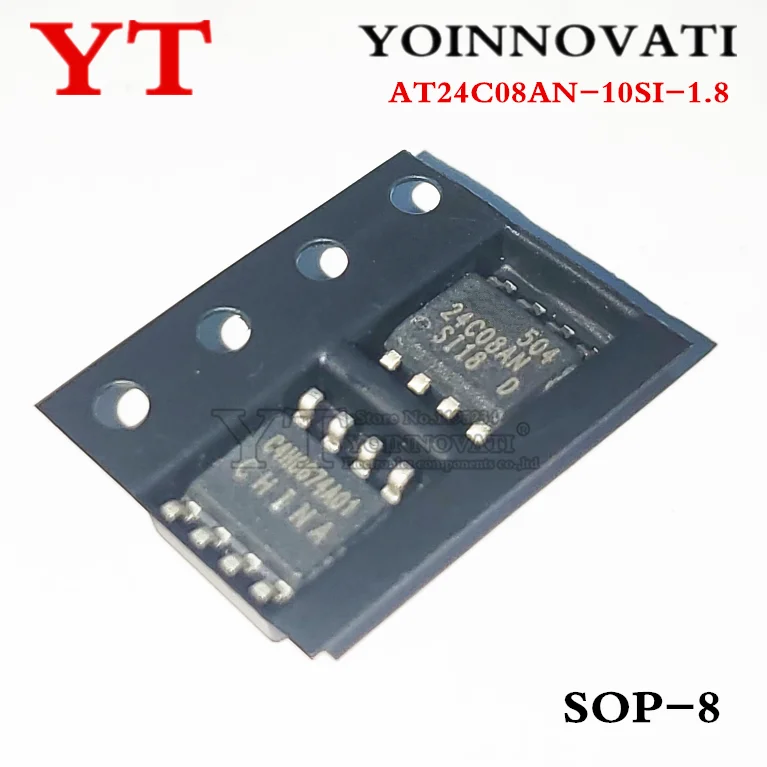 10 шт./партия AT24C08AN-10SI-1.8 AT24C08AN-10SI AT24C08AN 24C08AN SOP-8