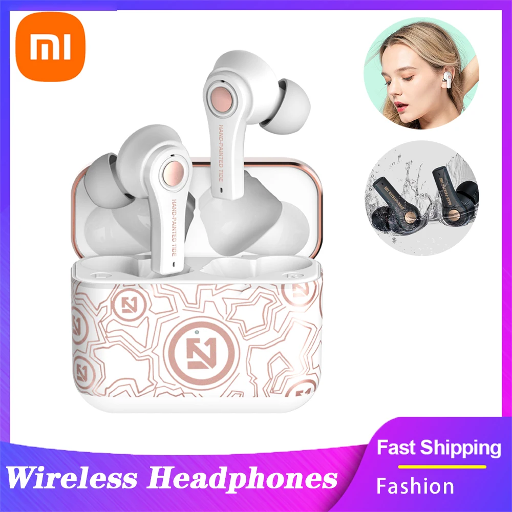 

Беспроводные наушники Xiaomi, Bluetooth стерео, водонепроницаемые спортивные наушники-гарнитура, игровые наушники, TWS гарнитура с микрофоном