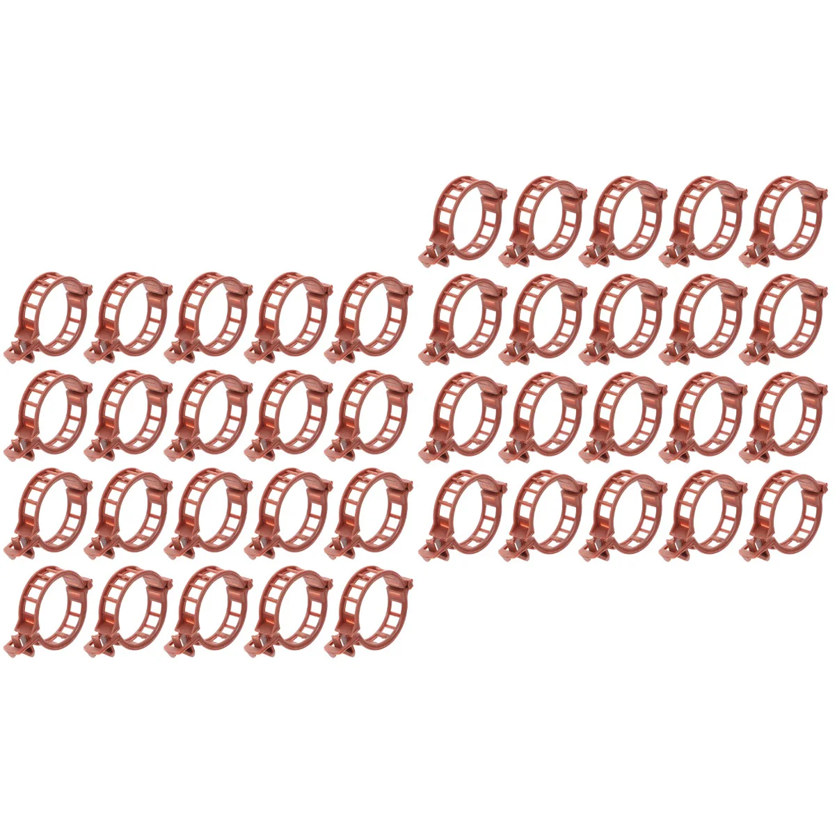 

400 шт., гибкие зажимы для стеблей теплицы, 32 мм