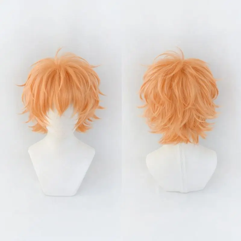 

Tokyo Revengers Kawata Nahoya Cosplay Micro Volume Hair Anime Accessories Synthetic Light Orange Wigs
