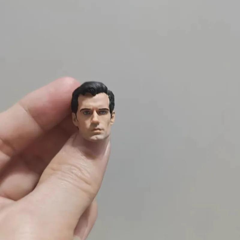 

1/12 Scale Henry Cavill Head Sculpt PVC Male Head Carving Model Fit 12'' SHF Soldier Action Figure Body Dolls