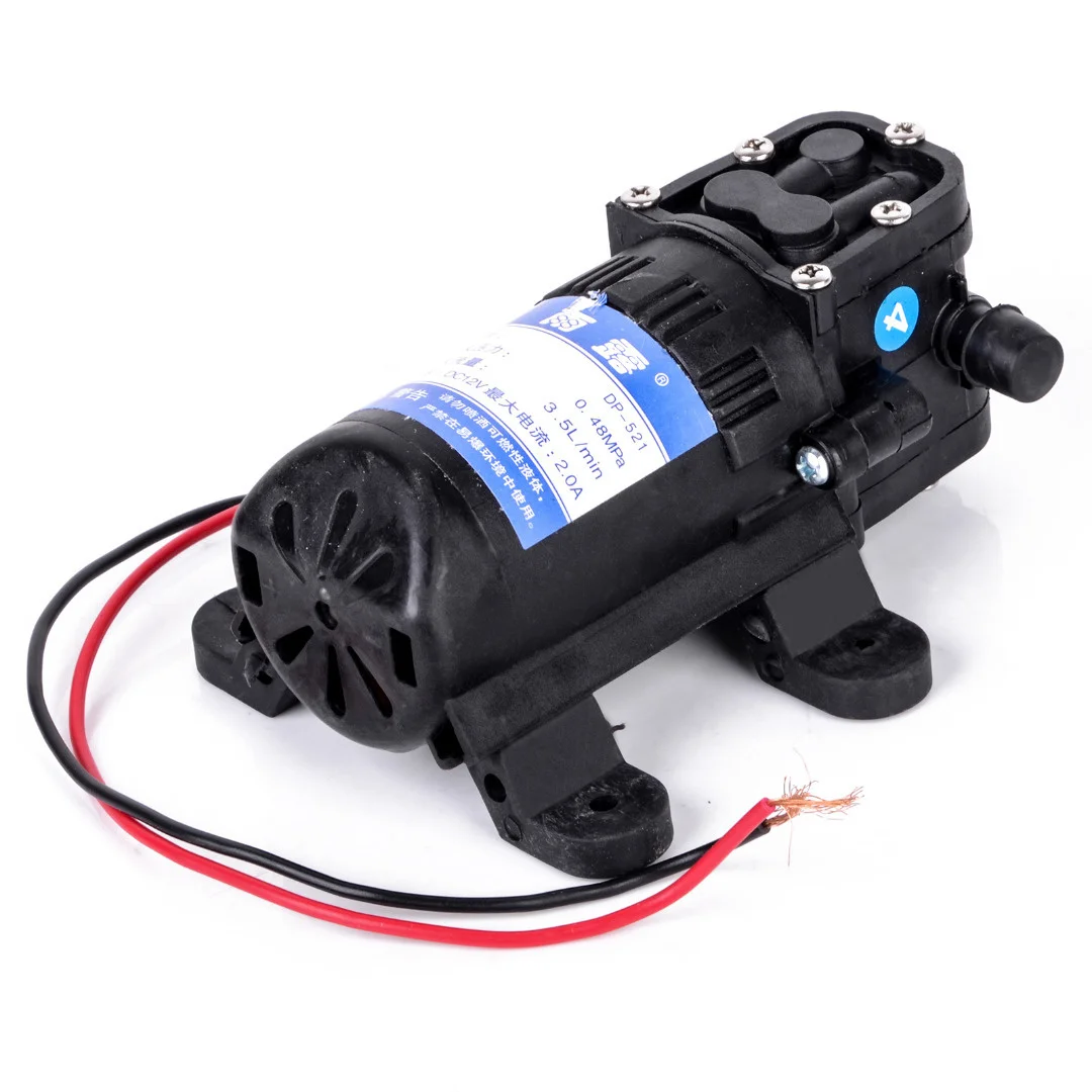 

DC 12V 70PSI 210L/h Agricultural Electric Water Pump Micro High Pressure Diaphragm Water Spray Car Wash