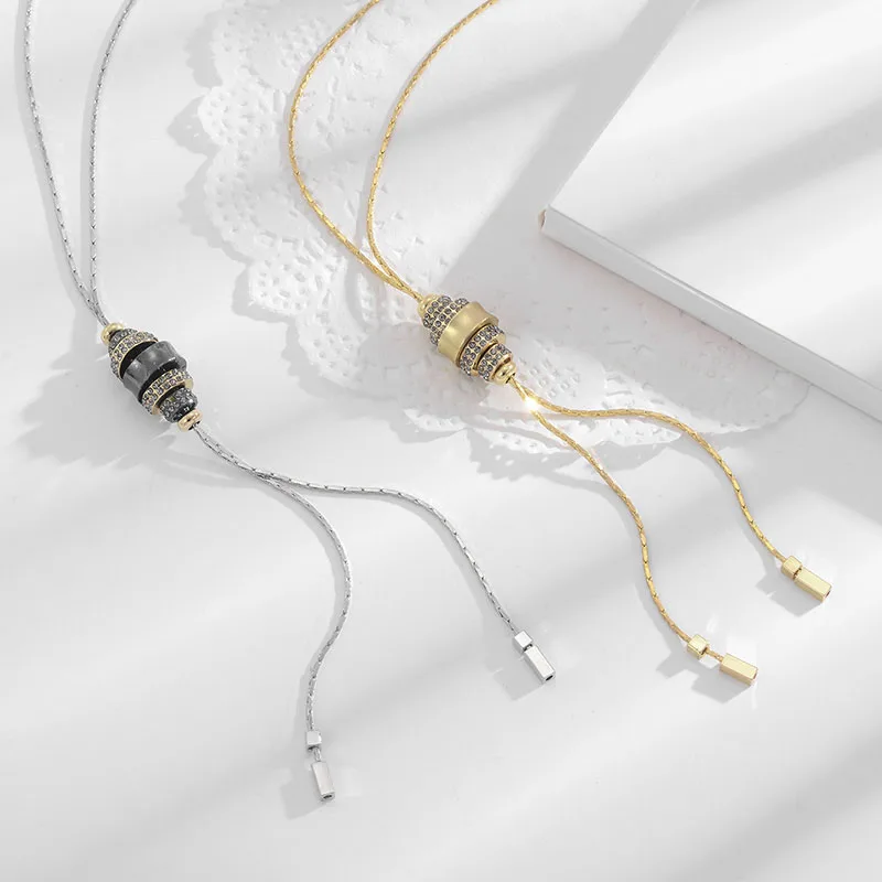 

Shienland 2023 Fashion Tassel Pendant Long Necklaces For Women Jewelry Trendy Sweater Neckklaces collier femme