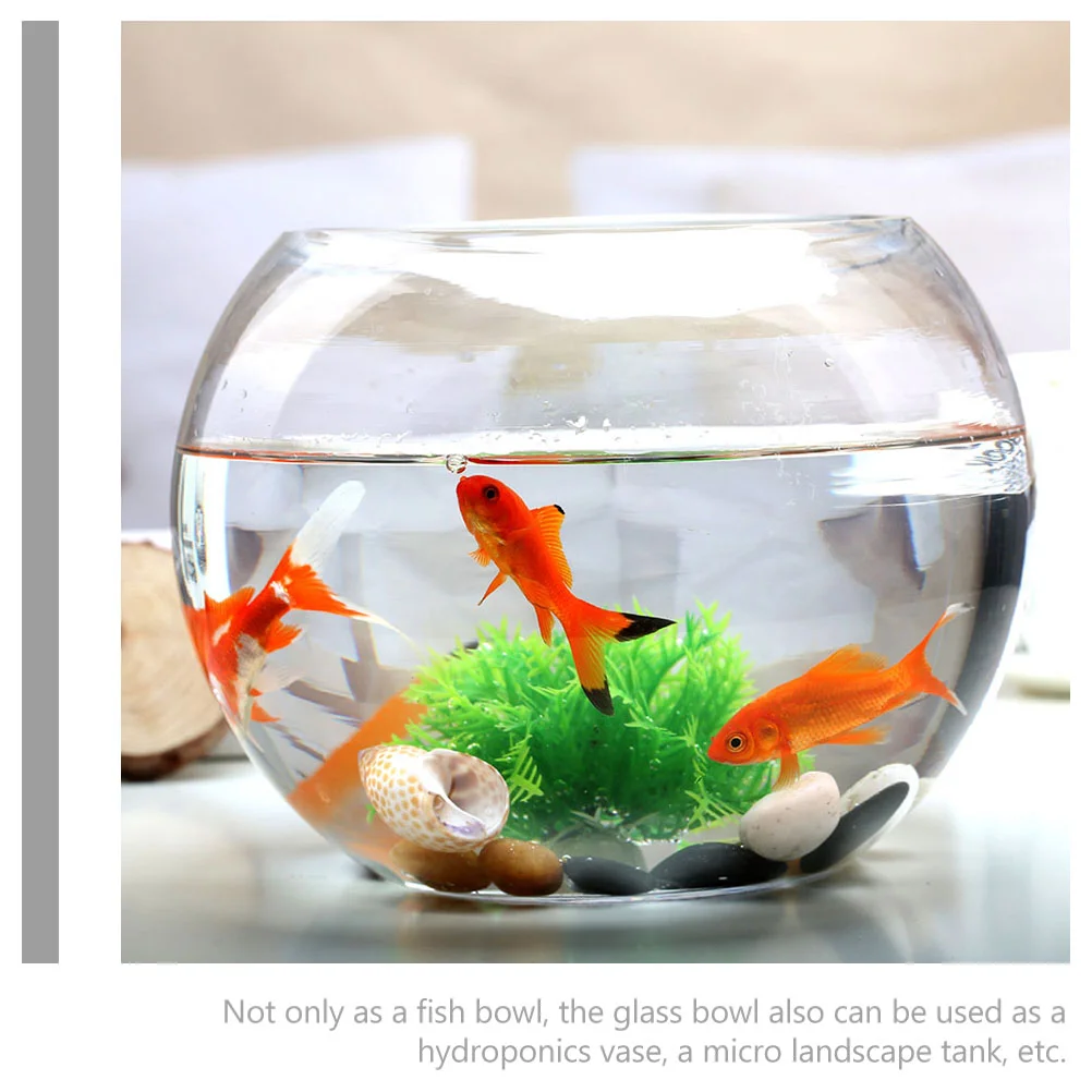 

Glass Fish Tank Keeper Aquarium Anti-falling Tanks Goldfish Bowls Holder Miniature Desk Portable