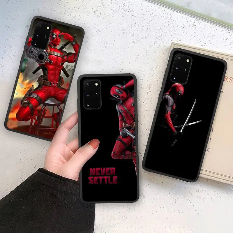 

Marvel deed pool Deadpool Phone Case Soft For Samsung Galaxy Note20 ultra 7 8 9 10 Plus lite M21 M31S M30S M51 Cover