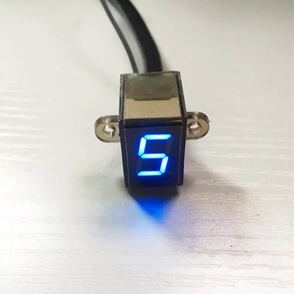

Universal Motorcycle Gear Indicator ​ Blue N-6 Speed Shift Clutch Gauge Accessories High Quality
