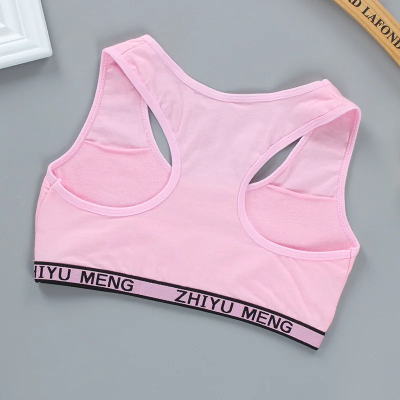 Хлопковый тренировочный бюстгальтер для девочек-подростков жилет подростков
